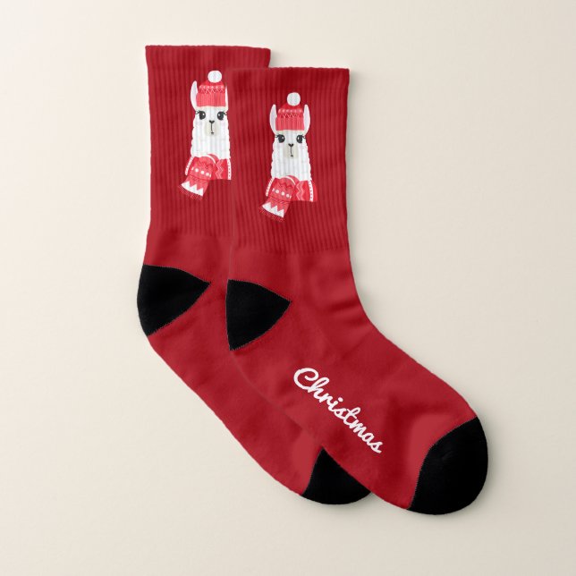 Calcetines Llama de vacaciones curas personalizada (Par)