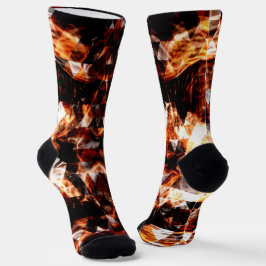 Calcetines Llamadas de fuego del triángulo brillante del nara