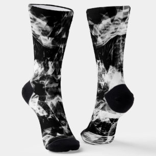 Calcetines Llamas de triángulo negro blanco electrizantes y b