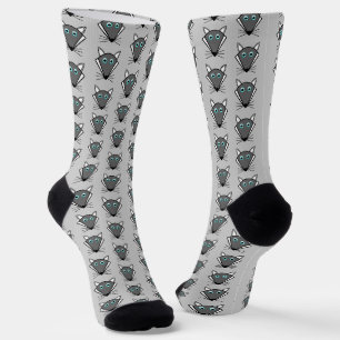 Calcetines Lobo de Halloween con estampado