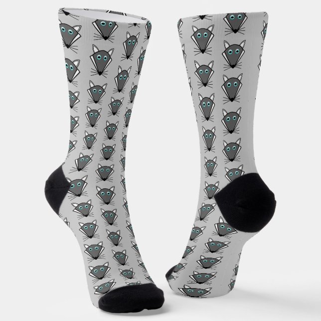 Calcetines Lobo de Halloween con estampado (Angular)