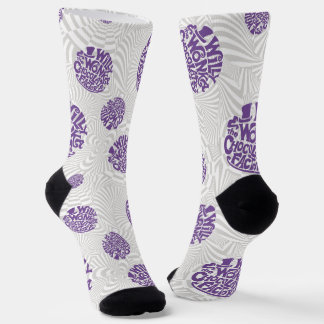 Calcetines Logo de Willy Wonka Socks gráficos psicodélicos