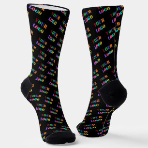 Calcetines Logotipo comercial personalizado Fotografías de co