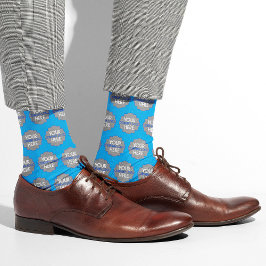 Calcetines Logotipo de la empresa personalizado Azul