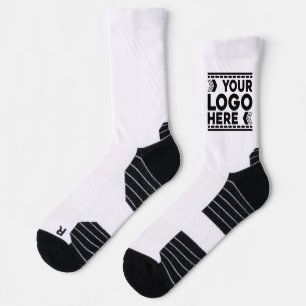 Calcetines Logotipo personalizado, logotipo de empresa o marc