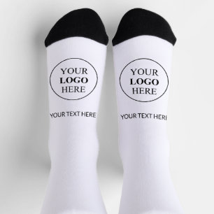 Calcetines Logotipo promocional personalizado - Sin pedido mí