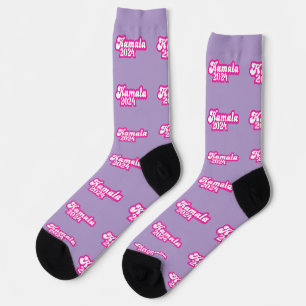 Calcetines Logotipo rosa de la chica Kamala Harris 2024