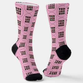 Calcetines Logotipo y texto Minimalista simple