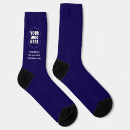Calcetines Logotipo y texto Minimalista simple
