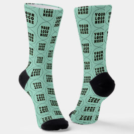 Calcetines Logotipo y texto Minimalista simple