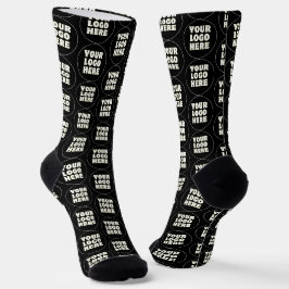 Calcetines Logotipo y texto Minimalista simple