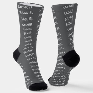 Calcetines Logotipo y texto Minimalista simple