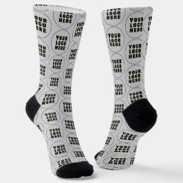 Calcetines Logotipo y texto Minimalista simple