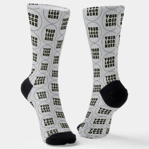 Calcetines Logotipo y texto Minimalista simple