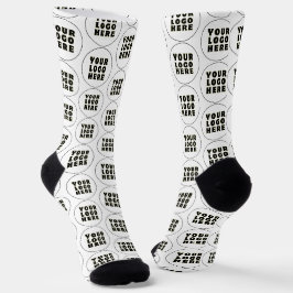 Calcetines Logotipo y texto Minimalista simple