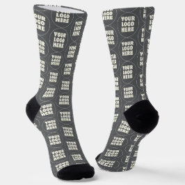 Calcetines Logotipo y texto Minimalista simple