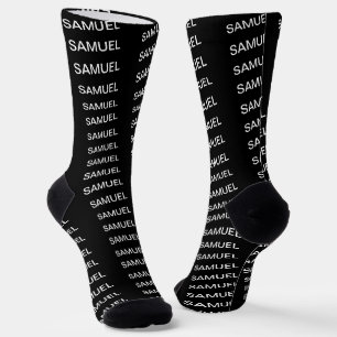 Calcetines Logotipo y texto Minimalista simple