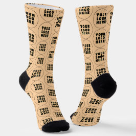 Calcetines Logotipo y texto Minimalista simple
