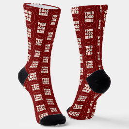 Calcetines Logotipo y texto Minimalista simple