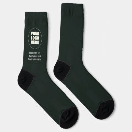 Calcetines Logotipo y texto Minimalista simple