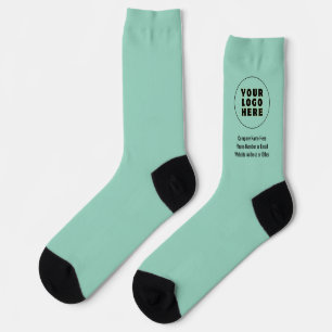Calcetines Logotipo y texto Minimalista simple