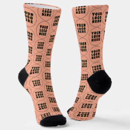 Calcetines Logotipo y texto Minimalista simple