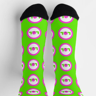 Calcetines LOL Laughing En Voz Alta Verde Morado Brillante
