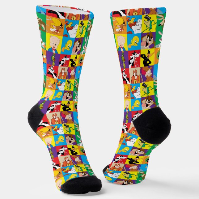 Calcetines LOONEY TUNES™ Carácter Grid Socks (Angular)