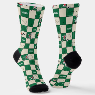 Calcetines LOONEY TUNES™ Patrón de rejilla de fútbol
