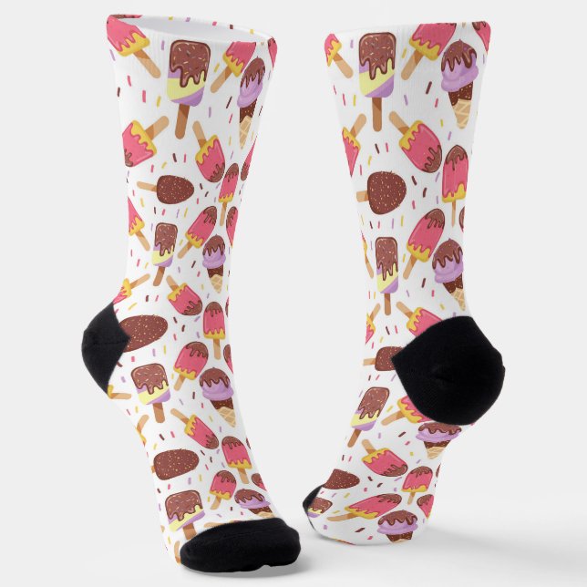Calcetines los amantes de los helados adorables con azulejos (Angular)