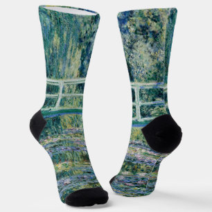 Calcetines Los nenúfares y el puente japonés de Monet