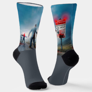 Calcetines Los zombies de ojos brillantes de SlipperyJoe en H