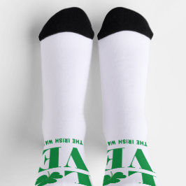 Calcetines Love Shamrock Clover Personalizado irlandés Textos