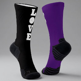 Calcetines LOVE Voleibol Personalizado Equipo Colores Deporte