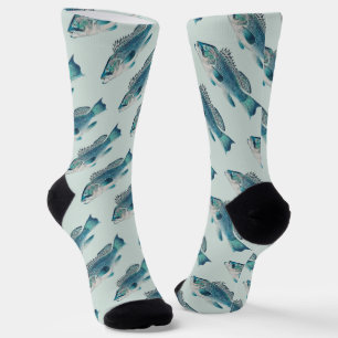 Calcetines Lubina por S.A. Kilbourne, Pescado Antiguo