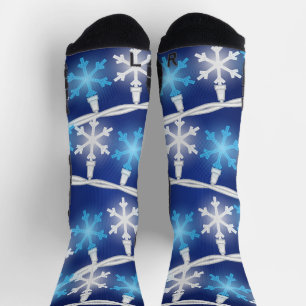 Calcetines Luces de Copo de Nieve