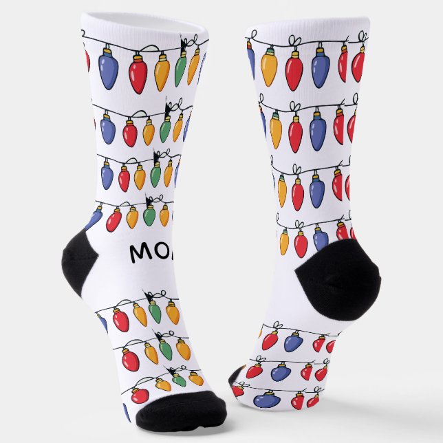 Calcetines Luces de Navidad Personalizadas   (Angular)