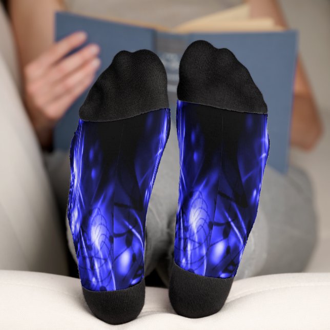 Calcetines Luces esparcantes azules (Abajo)