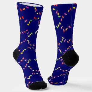 Calcetines Luces Navideñas Coloridas Navidad