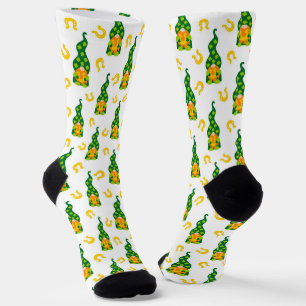Calcetines Lucky Horseshoe Shamrock Gnome