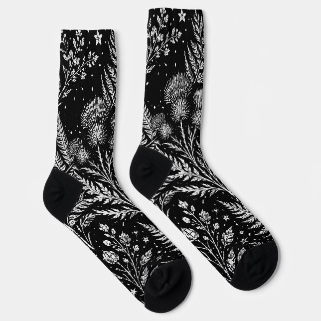 Calcetines Luna Helecho Celestial (Derecha)