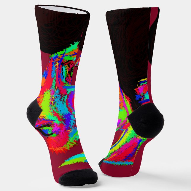 Calcetines Luna Mujer Lobo (Angular)