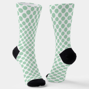 Calcetines Lunares Blancos Verdes