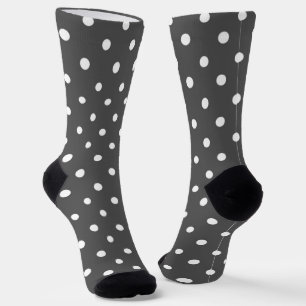 Calcetines Lunares blancos y grises 