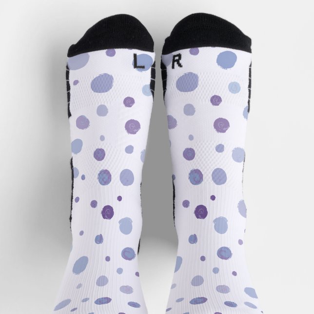 Calcetines lunares pintados a mano (Arriba)