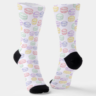 Calcetines Macarons Franceses con Acuarela