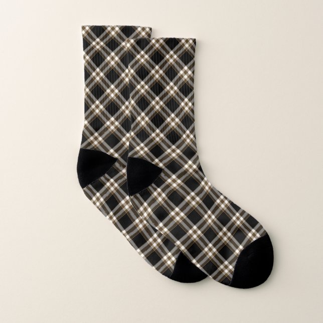Calcetines MacGuinness Tartan Black y Tan Plaid (Par)