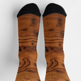 Calcetines Madera quemada rústica vintage