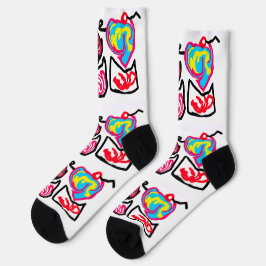 Calcetines magdalenas del día de San Valentín