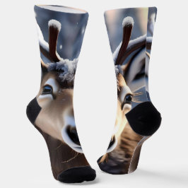 Calcetines Magia de renos: Cierre del compañero leal de amigo